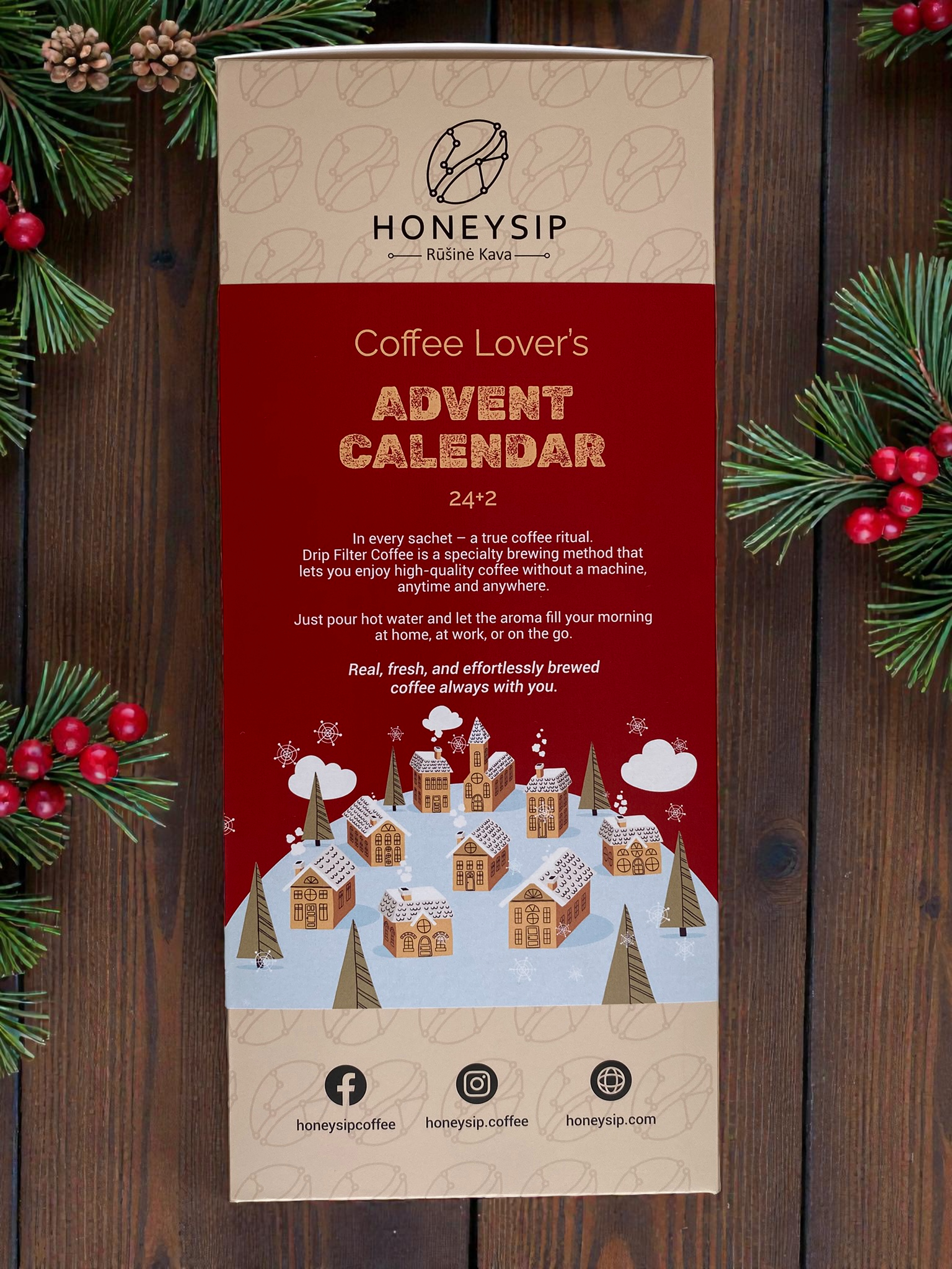 ADVENTO KALENDORIUS – 24+2 Drip Filter dovanų rinkinys
